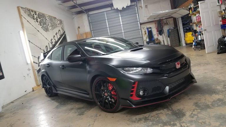 Satin Black Honda Civic Type R