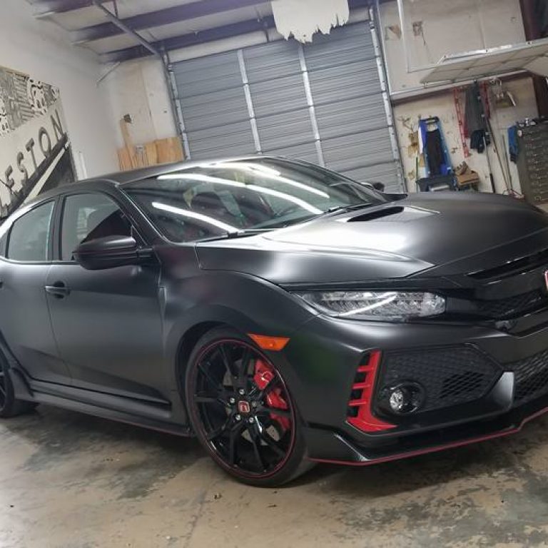 Satin Black Honda Civic Type R