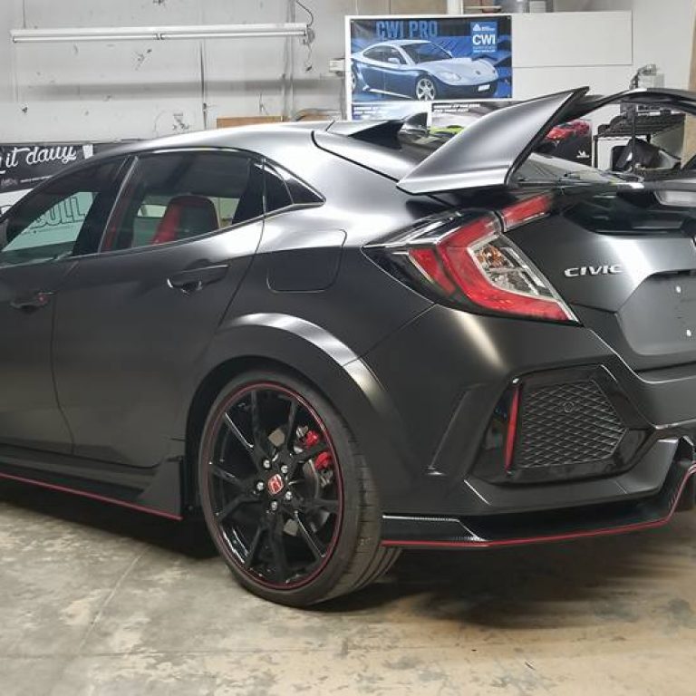 Satin Black Honda Civic Type R