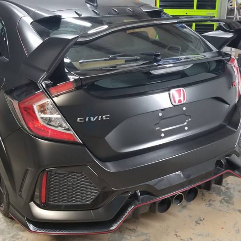 Satin Black Honda Civic Type R