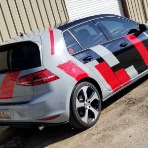 Nardo Grey Carmine Red VW GTi