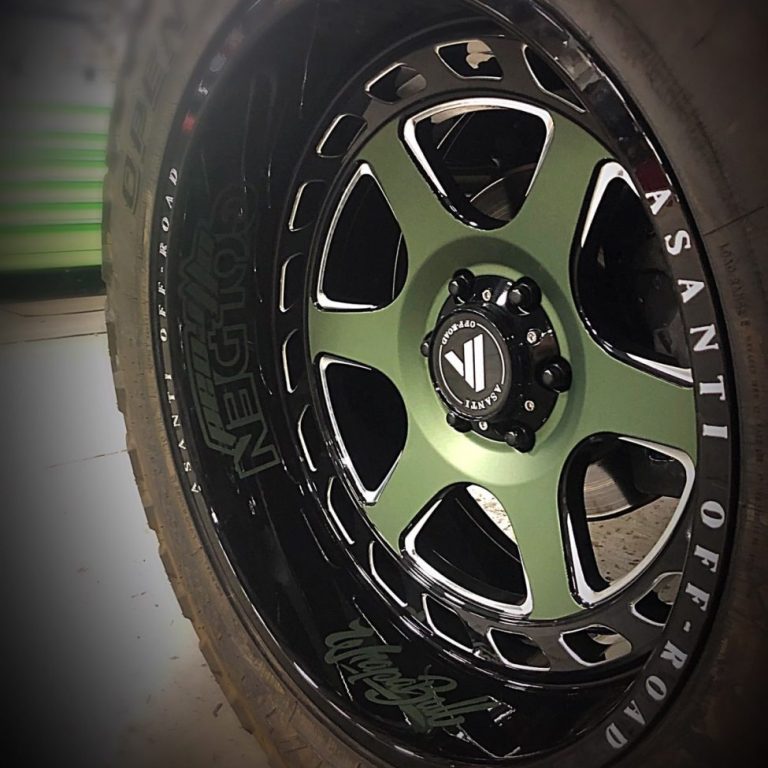 Matte Metallic Moss Green GMC Sierra