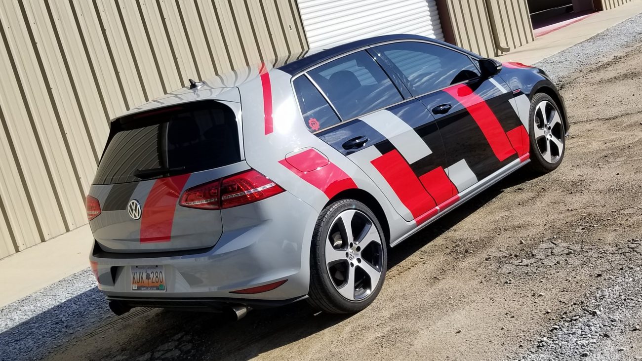 Nardo Grey Carmine Red VW GTi