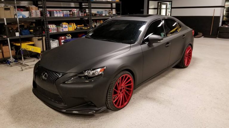 Matte Black Lexus IS350